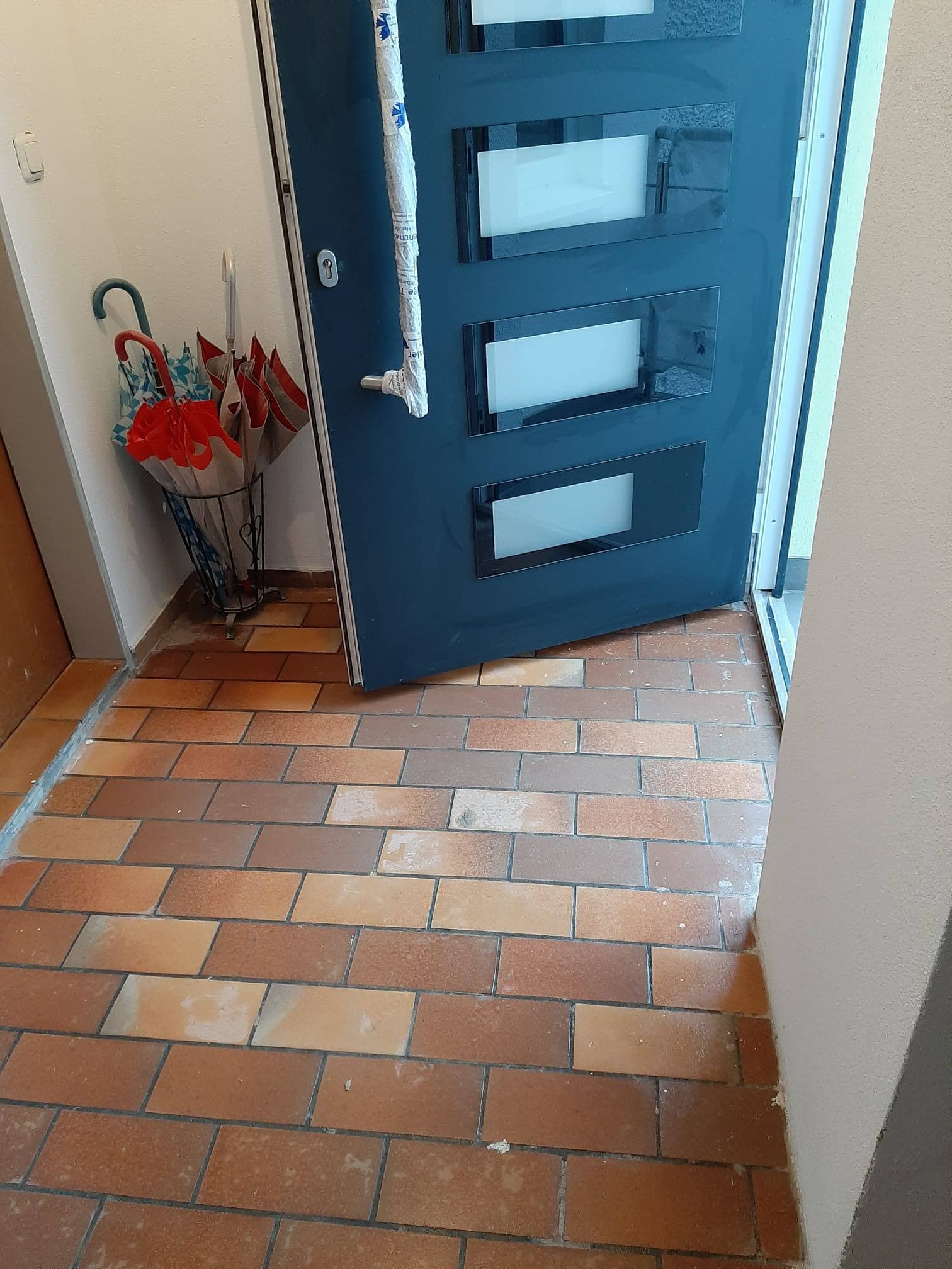 Gepflegter Eingangsbereich eines realen Objekts